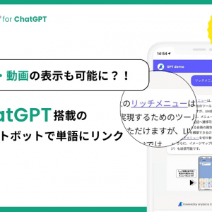 「anybot for ChatGPT」に新機能。ChatGPTが回答した単語に画像・動画のリンクを自動設置