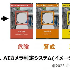 ポーラ化成工業ら、熱中症リスク判定AIカメラの実証試験を開始。建設現場での有用性を検証