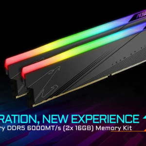 GIGABYTEの光るDDR5-6000メモリ「ARS32G60D5R」が発売、RGB FUSION 2.0制御に対応