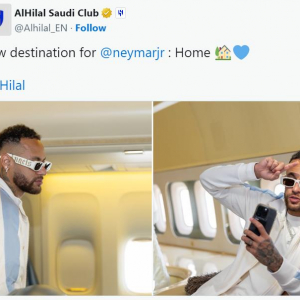 超VIP待遇でサウジアラビアに到着したネイマールがいろんな意味で話題 「たった一人のためにボーイング747飛ばしたの？」「思わず紙のストローを落としそうになったぞ」