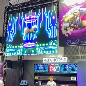 「NFT競走馬」を使って勝利を目指せ！TGS2023にてNFT競馬ゲーム「META HORSE」のブースをレポート！