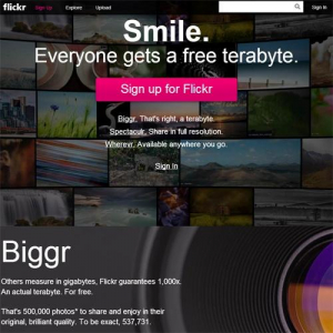 写真投稿の『Flickr』が無料で1テラ 一方でプロユーザ冷遇
