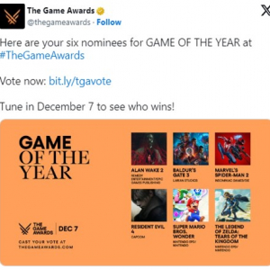「The Game Awards 2023」のノミネート作品が発表