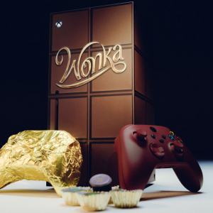 映画『ウォンカとチョコレート工場のはじまり』とコラボした100％チョコレートのXBOX“食用”コントローラー