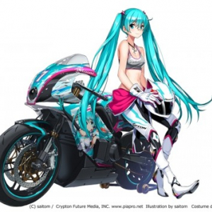 なんて健康的なセクシーさ！バイクレース『マン島TTレース』使用のレーシングミクさんのイラストが公開！