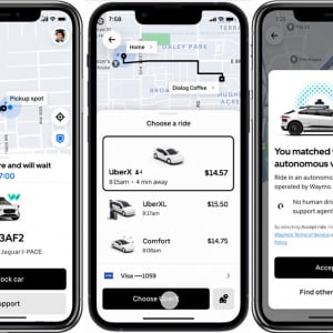 Uberが自動運転タクシーサービスのWaymoと提携。米国一部エリアで、Uberアプリから“無人タクシー”を呼べるように