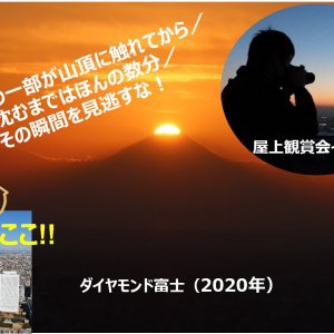 サンシャイン60展望台で「ダイヤモンド富士」観賞会が1月25日より開催！