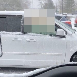 凍えるような吹雪の日に隣の車を見たらホッとあたたまる可愛すぎる光景が！
