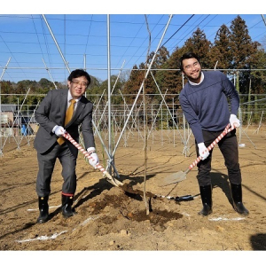 茨城県城里町×日本農業、なし・ももの圃場を開園。農業発展と地域の活性化を目指す