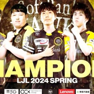 「LJL2024 Spring Split」で福岡ソフトバンクホークスゲーミングが初優勝を果たす