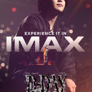 『SUGA | Agust D TOUR ‘D-DAY’ THE MOVIE』IMAX上映が決定、IMAX版ポスタービジュアル＆予告公開