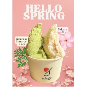 【大阪府】GELATERIA solegeから、春のお花見フレーバー「桜」「よもぎ」が期間限定で登場！