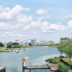 【茨城県旧東町(稲敷市)】水辺がそばにある暮らし。川に沿って、横利根閘門ふれあい公園へ