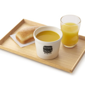 「Soup Stock Tokyo」のキッズセット、グルテンフリーのパンなどが選べるように
