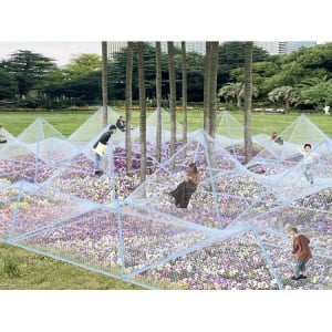 【東京都千代田区】日比谷公園でアートイベント開催中！漁網をアップサイクルした糸で作った遊具など登場