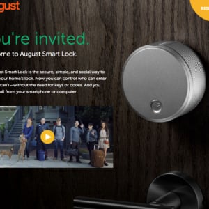 スマホで玄関の解錠ができる「August Smart Lock」、アプリで友人の入室許可も