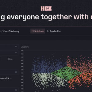 コード不要で、専門知識が少ない人も簡単にデータを探索。Hexが新たなワークフローを発表