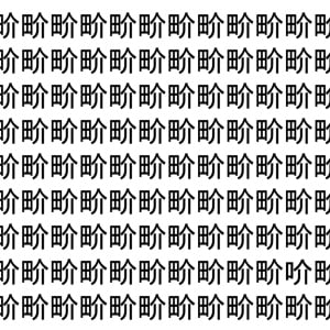 【脳トレ】「畍」の中に紛れて1つ違う文字がある！？あなたは何秒で探し出せるかな？？【違う文字を探せ！】