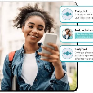 スマホひとつで求職活動を｜AIとの会話で就業を支援する「Earlybird」が資金調達に成功