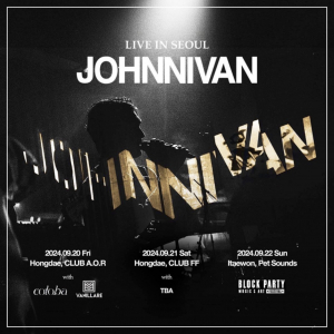 Johnnivan、9月に3日間連続のソウル・ツアー決定