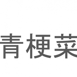 【読めたらスゴイ！】「青梗菜」とは一体何のこと！？中華料理でよく使われる野菜ですが・・・この漢字を読めますか？