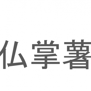 【読めたらスゴイ！】「仏掌薯」とは一体何のこと！？滋養強壮にも効果があるとされるトロッとした食材ですが・・・この漢字を読めますか？