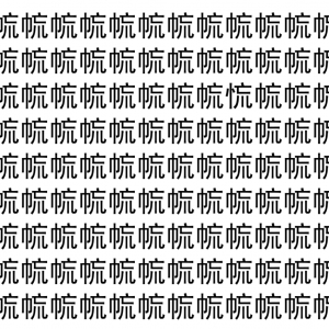 【脳トレ】「㡆」の中に紛れて1つ違う文字がある！？あなたは何秒で探し出せるかな？？【違う文字を探せ！】