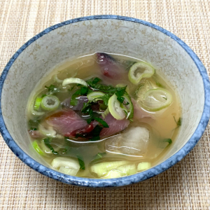 千葉の漁師飯！ パワーみなぎる最強の味噌汁「水なます」をソウダガツオで食べる