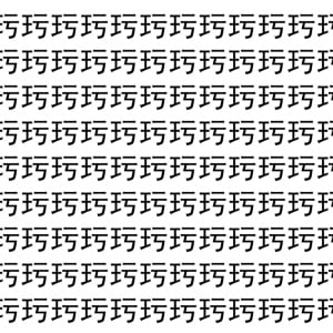 【脳トレ】「㺮」の中に紛れて1つ違う文字がある！？あなたは何秒で探し出せるかな？？【違う文字を探せ！】