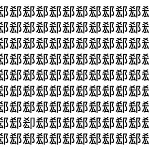 【脳トレ】「郄」の中に紛れて1つ違う文字がある！？あなたは何秒で探し出せるかな？？【違う文字を探せ！】