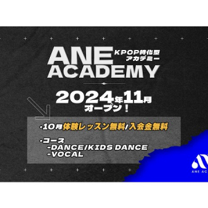 【東京都新宿区】10月は体験レッスン1回無料！K-POPダンス・ボーカルが学べる「ANE ACADEMY」開校