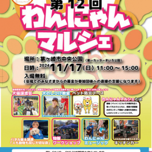 【神奈川県茅ヶ崎市】動物愛護チャリティイベント「第12回わんにゃんマルシェ」開催！テーマは“動物と防災”