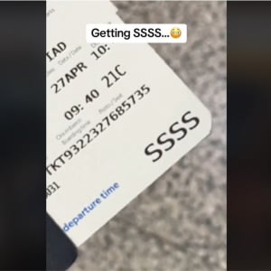 飛行機の搭乗券に「SSSS」の記載 →どうなる？