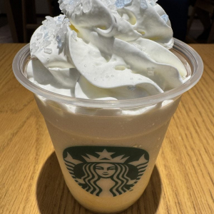 スタバのマカダミアホワイトスノーチョコレートフラペチーノがキャパい