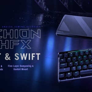 ROG初のラピッドトリガー機能搭載ゲーミングキーボード「ROG Falchion Ace HFX」が予約開始！11月22日発売