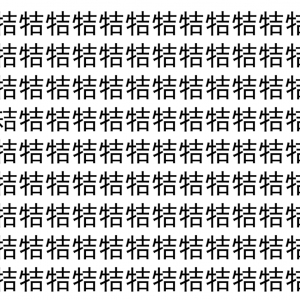 【脳トレ】「㸵」の中に紛れて1つ違う文字がある！？あなたは何秒で探し出せるかな？？【違う文字を探せ！】