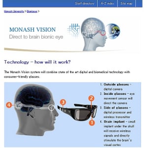 脳にインプラントを埋め込み動作する“人工器官の視力補助デバイス”、たとえ眼球がなくても視覚をサポート可能