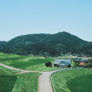 【岩手県旧宮守村(遠野市)】田園風景とめがね橋とわさび田と