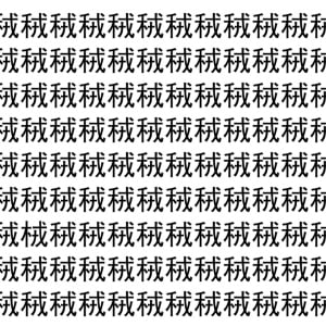 【脳トレ】「䄾」の中に紛れて1つ違う文字がある！？あなたは何秒で探し出せるかな？？【違う文字を探せ！】