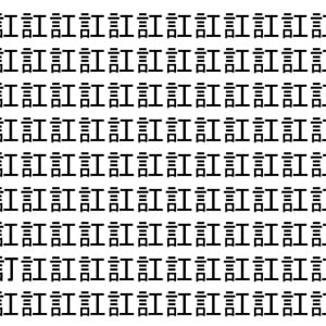 【脳トレ】「訌」の中に紛れて1つ違う文字がある！？あなたは何秒で探し出せるかな？？【違う文字を探せ！】