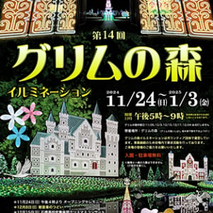 【栃木県下野市】まばゆい光がメルヘンの世界を彩る「グリムの森イルミネーション」開催中！