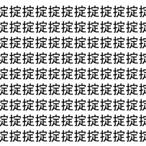 【脳トレ】「掟」の中に紛れて1つ違う文字がある！？あなたは何秒で探し出せるかな？？【違う文字を探せ！】