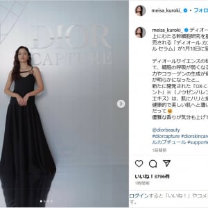 黒木メイサ、美しい黒ドレス姿を公開！「すごく綺麗」「相変わらずステキ」