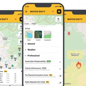 ロサンゼルスの山火事で注目を集めるアプリ「Watch Duty」