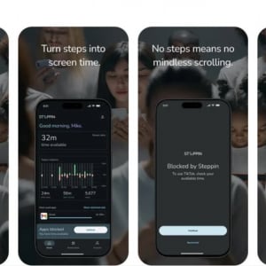 歩数によってスクリーンタイムが獲得できるアプリ「Steppin」はスマホゾンビに最適!? →SNSを見たければ歩くしかない