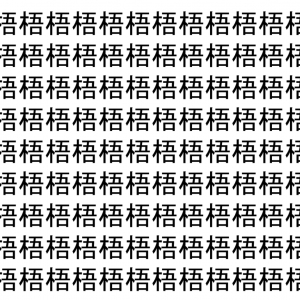 【脳トレ】「梧」の中に紛れて1つ違う文字がある！？あなたは何秒で探し出せるかな？？【違う文字を探せ！】