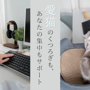 デスク直付けで長時間のデスクワークも愛猫のすぐそばで過ごせるキャットタワーが登場