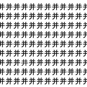 【脳トレ】「并」の中に紛れて1つ違う文字がある！？あなたは何秒で探し出せるかな？？【違う文字を探せ！】