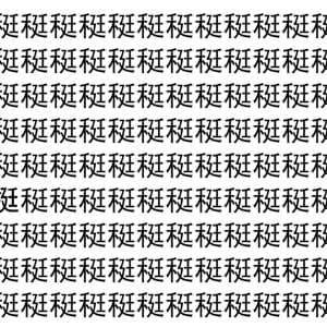 【脳トレ】「䅍」の中に紛れて1つ違う文字がある！？あなたは何秒で探し出せるかな？？【違う文字を探せ！】