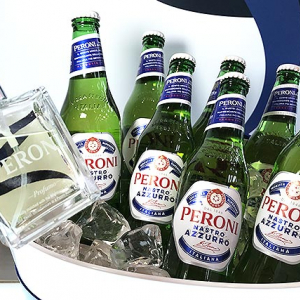 アサヒ プレミアムイタリアンビール ペローニ PERONI を新体感 ＠渋谷 Cucina Diesel Farm 5/15～6/15＿日本初上陸、グラスにシトラスの香りを吹き付けるプロフューモで乾杯！ 未知なる爽快感